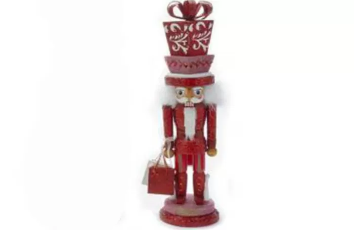 Simply Christmas 20.5″ Red With Present Hat Nutcracker* Nutcrackers
