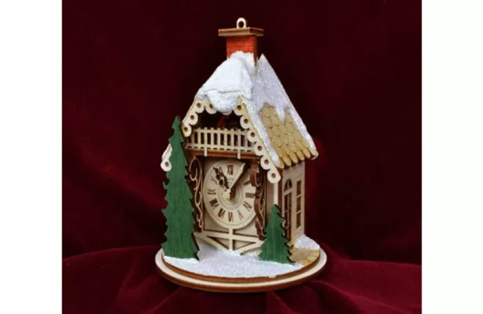 Simply Christmas Alpine Clock Shop* Cottages
