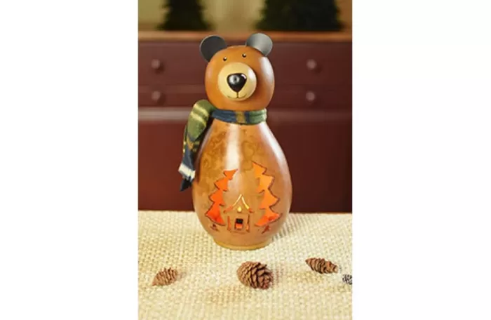 Simply Christmas Charlie The Bear* Painted Gourds
