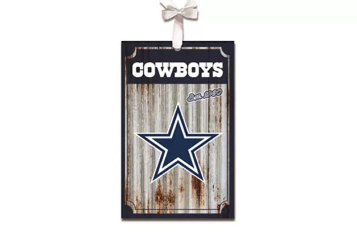 Simply Christmas Dallas Cowboys Metal Corrugate* Dallas Cowboys