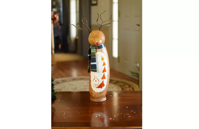 Simply Christmas Dash Large Tall* Painted Gourds