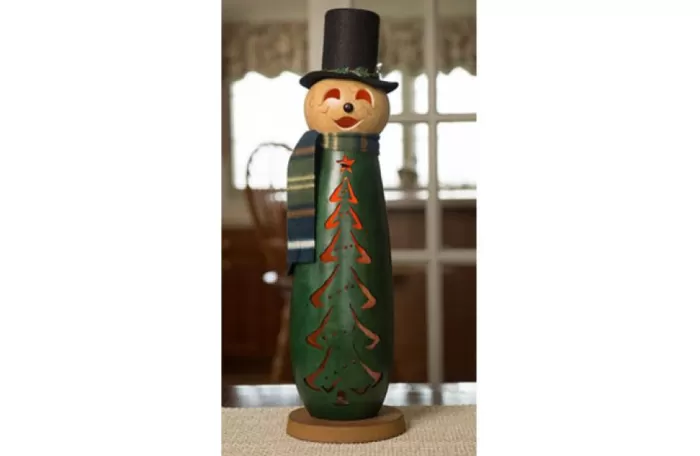 Simply Christmas Evergreen Large* Painted Gourds