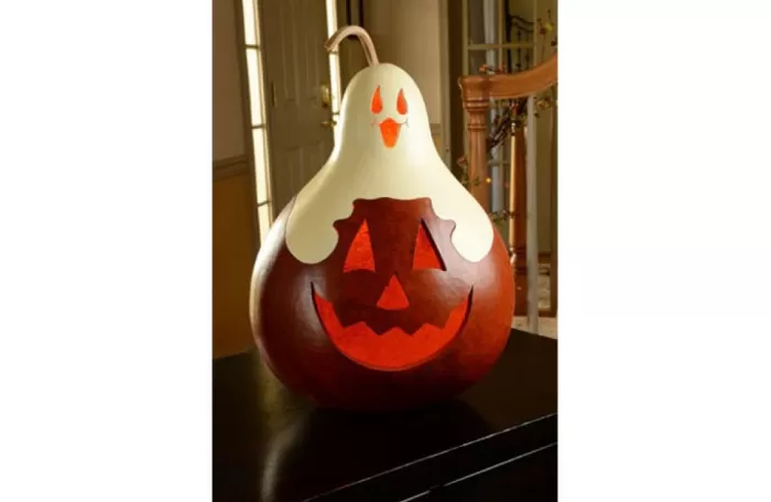 Simply Christmas Extra Large Casper Jack* Painted Gourds