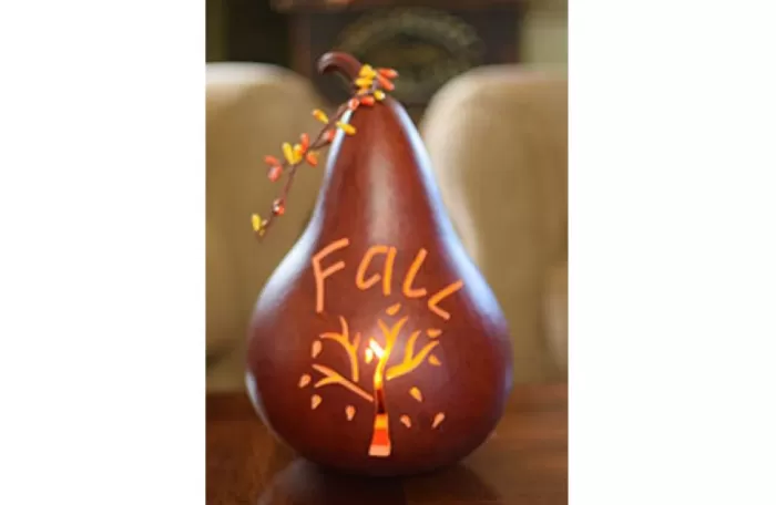 Simply Christmas Fall Silhouette* Painted Gourds