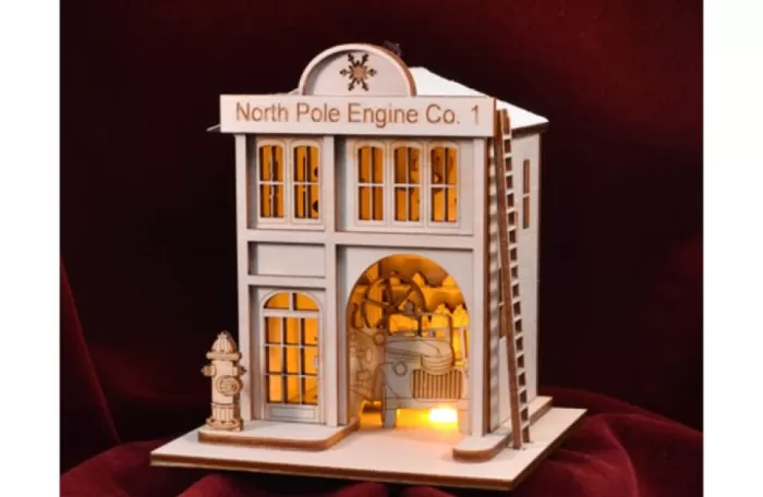 Simply Christmas North Pole Firehouse* Cottages