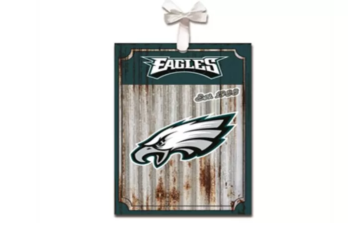 Simply Christmas Philadelphia Eagles Metal Corrugate* Philadelphia Eagles