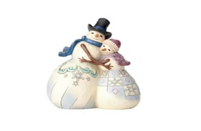 Simply Christmas Snowman Couple Hugging* Christmas