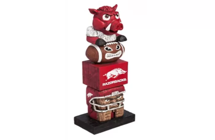 Simply Christmas University Of Arkansas Tiki Totem* Collegiate Sports Memorabilia