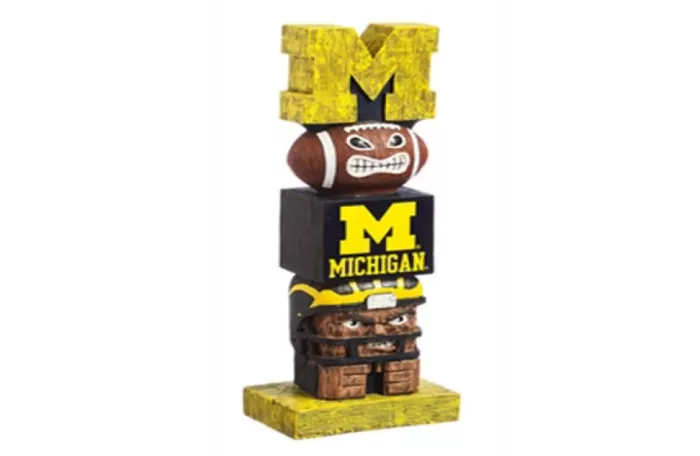 Simply Christmas University Of Michigan Tiki Totem* Collegiate Sports Memorabilia