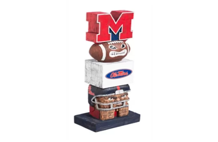 Simply Christmas University Of Mississippi Tiki Totem* Collegiate Sports Memorabilia