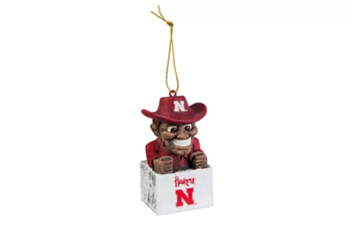 Simply Christmas University Of Nebraska Mini Tiki Ornament* Collegiate Sports Memorabilia